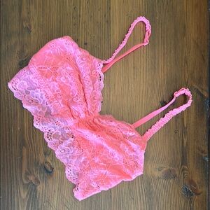 Victoria's Secret Coral Lace Bandeau